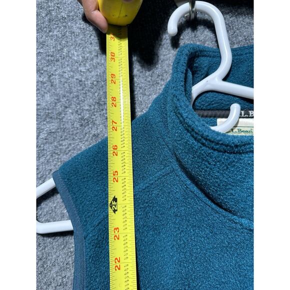 LL Bean Jacket Womens Medium Vintage Fleece Vest Outdoors Hiking Camping Travel - Picture 5 of 7